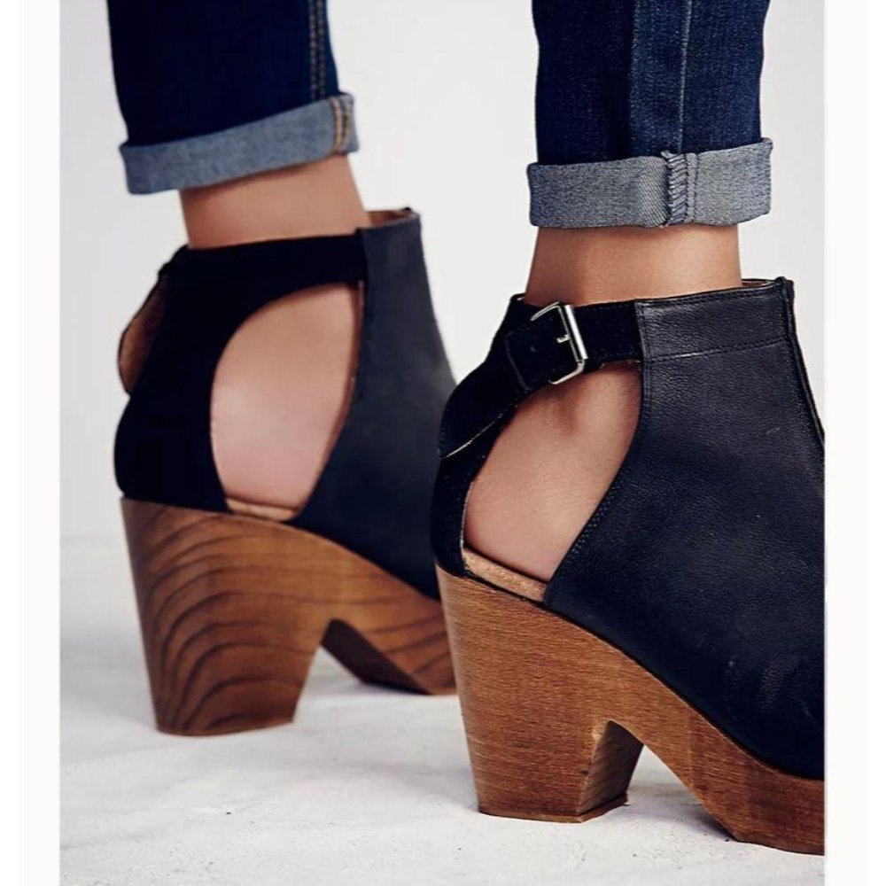 Free People Amber Orchard Clogs Black 39 - Picture 3 of 12